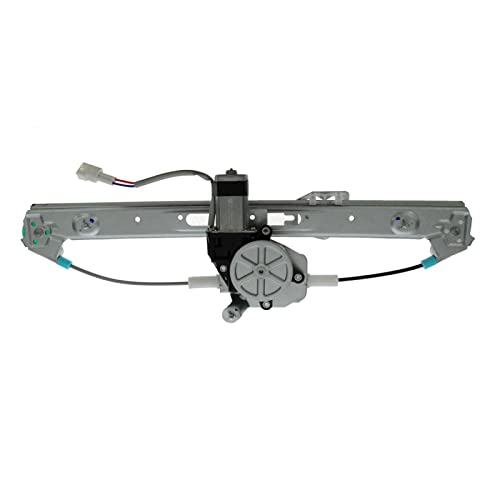 Image of TRQ Rear Right Power Window Regulator & Motor Assembly Passenger Side Compatible with 1999-2000 BMW 323i 2001-2005 325i 325xi 328i 330i 330xi BM1551113