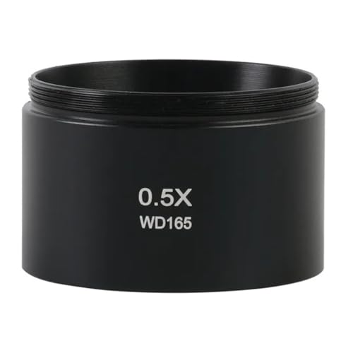 Microscope 0.3X 0.5X 0.7X 0.75X 1X 1.5X 2X 48mm Thread WD160 Trinocular Binocular Stereo Microscope Lens(0.5X)