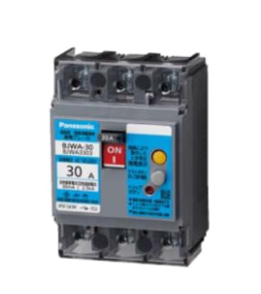 パナソニック(Panasonic) 漏電ブレーカ BJW-30型 2P2E OC付 30A 30mA BJW2303 BJWA2303 || ブレーカ Panasonic(パナソニック) 漏電ブレーカBJWA型 ボックス内取付用 端子カバー付[O.C付]  モーター保護兼用 BJWA-30 30AF 2P2E 30A (旧品番: BJW2303) [mw] の通販【ランププロ.com】
