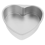 MUCKLILY Molde para Hornear Tartas Forma Corazón Antiadherente Resistente al Calor para Repostería DIY y Postres Creativos