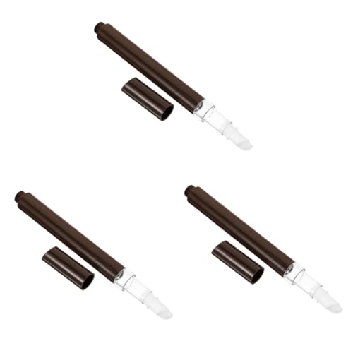 FOMIYES 3 Piezas lápiz de brillo de lip gloss lipgloss cepillo de primer para verniz unhas pluma de aceite para cutículas vacía pluma de aceite de cutícula el plastico