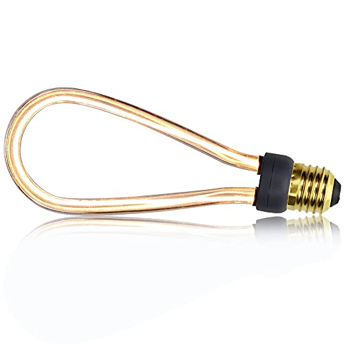 Lightingdesigner Bombillas LED Vintage Bombilla 4W No Regulable 220/240V E27 Especialidad Bombilla decorativa (ST64) Cover