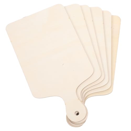 Operitacx Mini Tablas de Cortar de Madera con Diseño para Sublimación Pequeñas Tablas de Charcutería Juego de 6 Piezas para Manualidades y Cocina