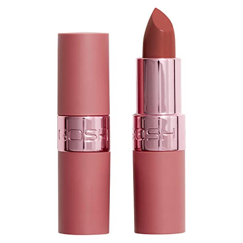 GOSH Luxury Rose Lippenstift mit leichtem Schimmer, vegan I intensive Rosa-Töne für ein strahlendes Ergebnis I spendet Feuchtigkeit für weiche Lippen I langanhaltend, parfümfrei I 003 Adore