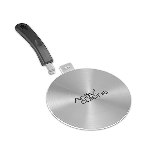 ACTIV CUISINE Adapter inductie 14 cm schijf converter voor inductiekookplaat hittediffusieplaat roestvrij staal