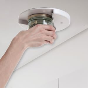 GHAMCHU Manual Jar Opener For Seniors, Under Cabinet Jar Lid, Bottle Opener, Effortless, One Handed Gadgets, Seniors with Arthritis, Low Strength With Easy Grip, Essential Kitchen Gadgets - 1pcs Set