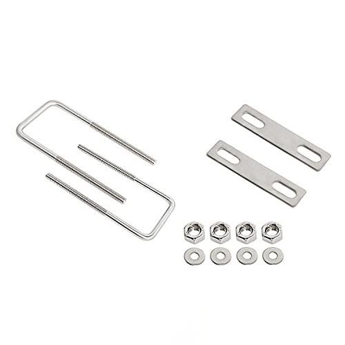 Boulon en U carré M8 55 mm élimine le jeu de vos fixations de tubes en inox 304