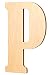 UNFINISHEDWOODCO Unfinished Wood Letter, 15-Inch, Monogrammed P, Large