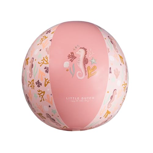 Little Dutch Wasserball Strandball aufblasbar Kinder rosa- Ocean Dreams