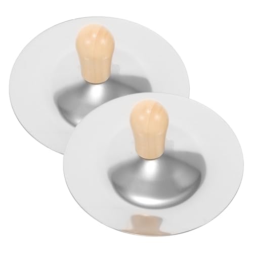 BESPORTBLE 2pcs Mini Finger Cymbals for Musical Instruments for Early Education for Belly Dancing Dance Parties and Entertainment Develops Musical Skills