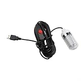 Luz LED de pesca subacuática de carga USB de 5 V para uso nocturno con cuerpo impermeable para atraer lubina, trucha, camarón, calamar y otros peces (amarillo)