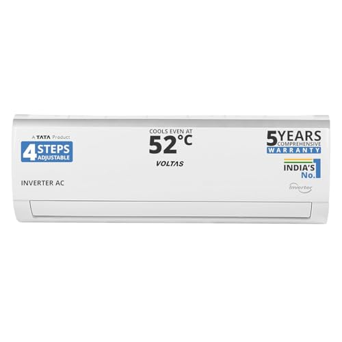 Voltas 123V CAE 1 ton 3 star,New star rated, inverter Split AC | 4-IN-1 Adjustable mode| High...