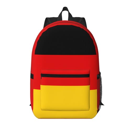 Sac à dos voyage 43 cm motif Allemagne grand volume ordinateur bagage cabine noir