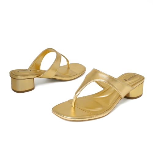 Image of vivianly Women's Suede Low Chunky Block Heel Flip Flops Square Toe Thong Heeled Sandals Casual Slip On Mules for Work Beach Casual Outings