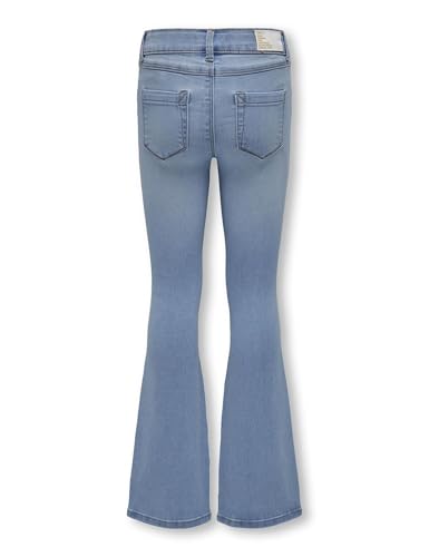 ONLY A/S Mädchen Kogroyal Life Reg Flared Pim020 Noos Jeans, Light Blue Denim, 146 EU