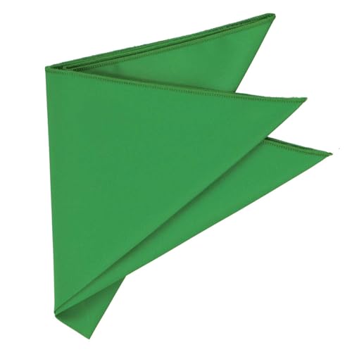 Image of tiemart Solid Color Pocket Squares for Men | For Suits, Perfect for Wedding Parties, 12 x 12 inch / 30 x 30 cm