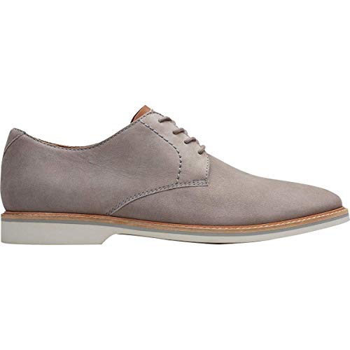 Image of Clarks Atticus Lace Mens Oxfords Grey Nubuck 12