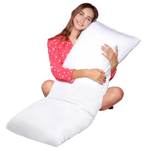 Bedding Home Full Body Bolster Pillow 3ft, Small Pregnancy Pillow for Sleeping, Maternity Support Long Pillows For Women, Anti Allergy Body Pillows (Single - 3ft)