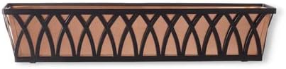 24" Arch Tapered Window Box - with Real Copper Liner