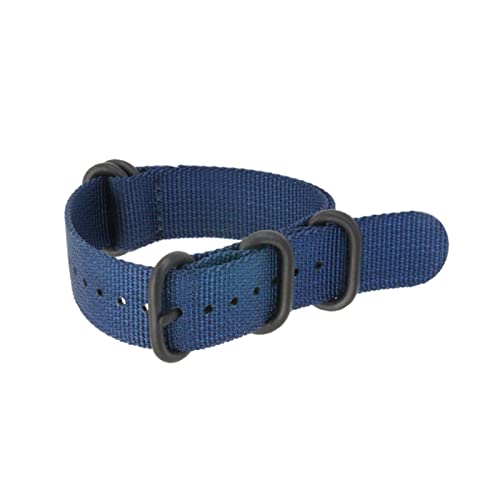 Bracelet de montre en cuir et nylon de qualité supérieure 18mm à 24mm fermoir acier robuste