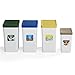 Lote 4 Papeleras de Reciclaje Cocina. USE FAMILY Recycle 3 Contenedores 28L+ 1 contenedor 12L + 4 Pegatinas Reciclaje.