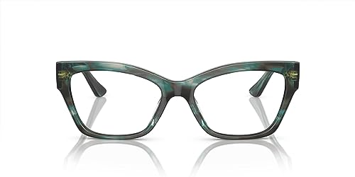 Vogue Eyewear VO5523 Prescription Eyewear Frames, Green Havana/Demo Lens, 54 mm
