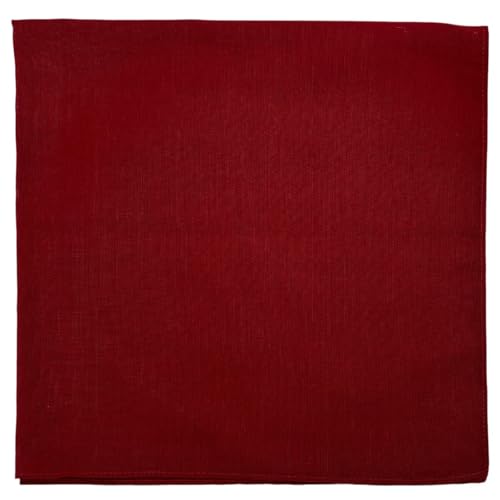 Image of MDSTYLE 100% Cotton Solid Color Bandana for Men & Women 22 inch x 22 inch Handkerchief Headband Scarf