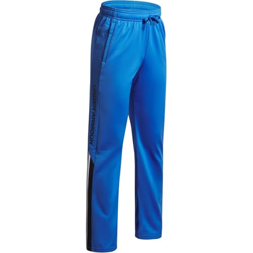 Under Armour Boys' Brawler 3.0 Tapered Pants, (402) Blue Atlantis / / Black, Youth Medium2