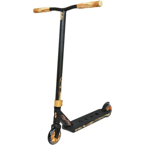 Story High Roller Air Freestyle Roller, manillar de aluminio, ruedas de poliuretano de 110 mm con núcleo de aluminio, rodamientos ABEC-9, cubierta de aluminio 6061 T6, para Skatepark & Street (oro