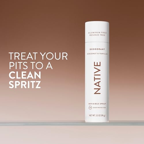 Image of Native Deodorant & Body Spray, Coconut & Vanilla, 72-Hour Odor Protection for Underarms & Body, Aluminum Free, Quick Drying, 3.5 oz