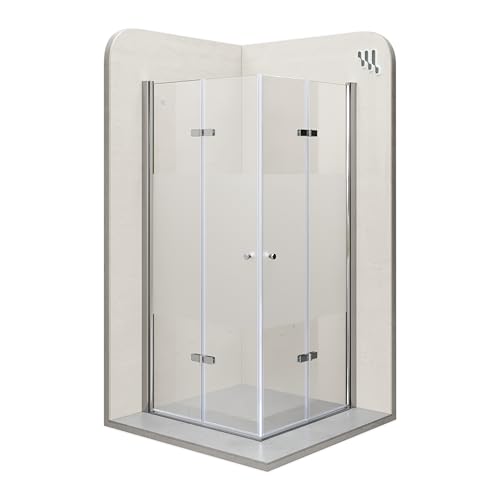 i-flair Duschkabine EMMA mit Falttüren 80x80 cm (Links x Rechts) Höhe:...