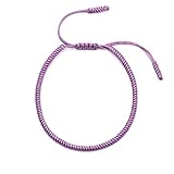 El paquete incluye: 1 pulsera Genérico 1 Pulsera tibetana Hecha a Mano con Cuentas, Nudos, Pulsera de Cuerda de la Suerte, Pulseras de Hilo de Cera Ajustables para Hombres y Mujeres (tamaño : 5)