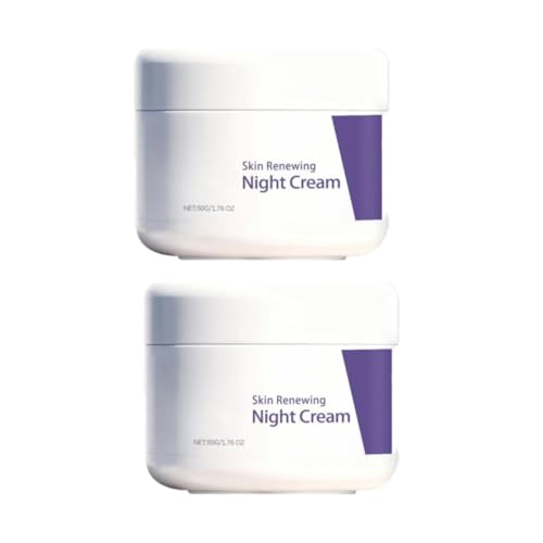Crema de Noche Rejuvenecedora 50 g, Crema de Noche Antiedad Reparadora Nocturna, Hidratación Profunda, Reafirma y Reduce Líneas de Expresión, Ilumina el Tono de la Piel