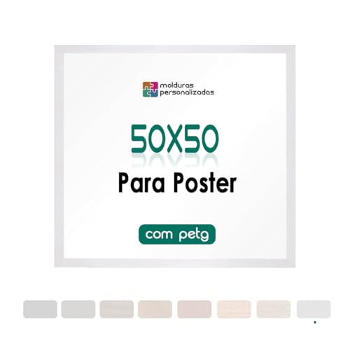 Moldura para quebra cabeça 50x50 cm quadrado 600 peças com acetato PETG