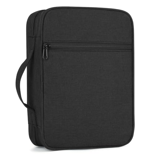 GERMUN Capa Da Bíblia com Alça Durável, Estojo para Livros, Bolsa de Igreja, Bíblia, Protetora com Bolso com Zíper, Suprimentos de Acessórios para Estudo Da Bíblia, Protetor de Livros para Amantes De