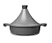 Cheffinger Odlew aluminiowy Tajine Tagine Ø 32 cm indukcja uchwyty silikonowe garnek do gotowania na parze