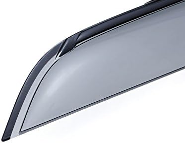 WellVisors Window Visors Wind Deflectors Compatible with Ford 2011-2019 Explorer with Black Trim Rain Guards 3-847FD008