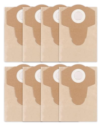 Schmutzfangsack Lot de 8 sacs d'aspirateur 20 l pour aspirateur eau et poussière Einhell TC-VC 1820 s KEEPOW