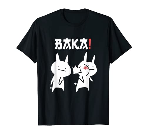 Anime de Japón Baka bofetada de conejo Camiseta