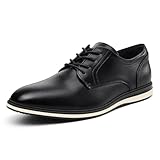 MERIDOS Men's Casual Oxfords Dress Shoes Business Formal Sneakers Black