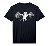Gym Cat Lifting Weights Deadlift Weightlifting Cat Lovers Performance T-Shirt