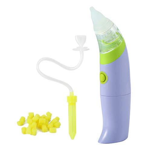 Amplim Battery Operated Baby Nasal Aspirator with Snot Sucker and 30 Hygiene Filters, AMP1906, Blue - Thumbnail 7