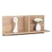Produktbild RICOO Wandregal 70 x 30 x 22 Braun Eiche Gold, Spanplatte aus Holz, Hängereral WM013-EG, Regal Wand, Bücherregal Bilderregal Fotoregal Küchenregal Hängend Wandboard Würfelregal Schweberegal