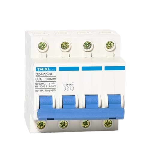 Disjoncteur CC 4P 63A 1000V IEC sectionneur rapide panneau solaire photovoltaïque