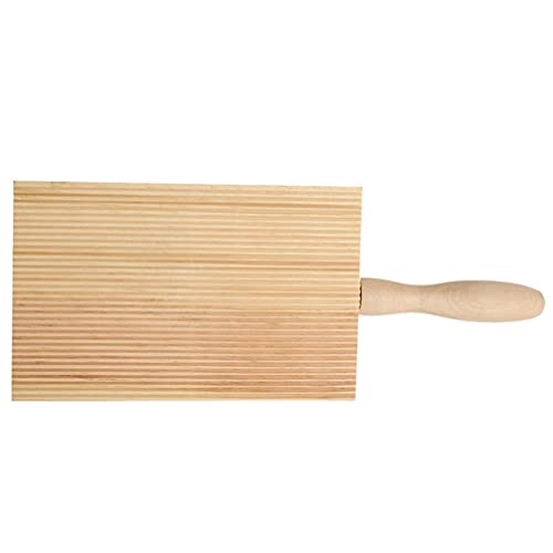Cabilock 1 máquina de fazer massa, máquina de madeira Gnocchi para casa Garganelli Board (Cáqui)