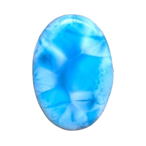Larimar cabochon ovale sans défaut de taille pour réussir votre sertissage DIY