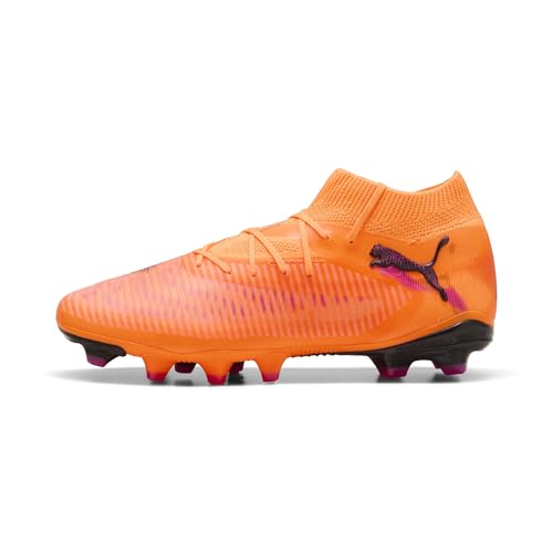 PUMA Chaussures de Football Future 8 Pro FG/AG Femme 39, Heat Fire Black Ravish Orange Pink