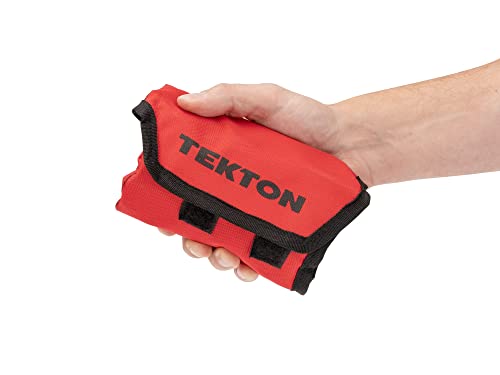 TEKTON WRN01190 Stubby Combination Wrench Set including Roll-up Storage Pouch, Metric, 8 mm - 19 mm, 12-Piece - Image 4