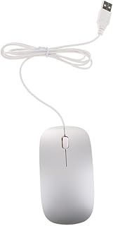 Ultra Slim Wired computer mouse and laptop mouse with usb for laptop and Pc with 1200 DPI fast response computer mouse, wired laptop mouse,mice for office use for PC, and Laptops (White)