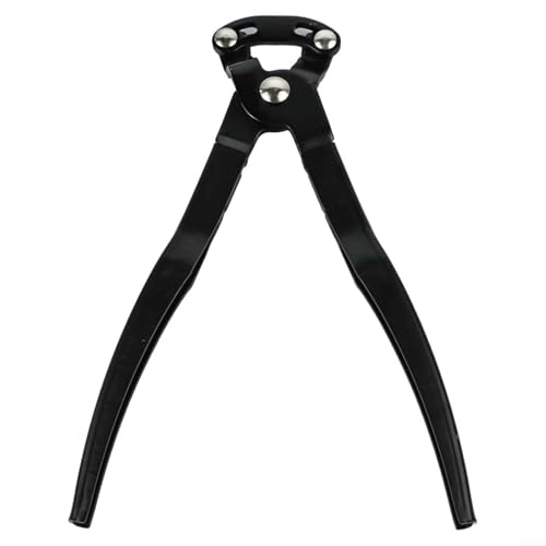 Offset Boot Clamp Pliers 9.84 Inch Carbon Steel for CV Joint and Tie Rod Dust Cover Bands, Forged Steel Crimping Tool with Offset Design for Tight Spaces and Easy Band Installation